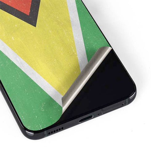 Guyana Flag Distressed Galaxy S22 Plus Skin
